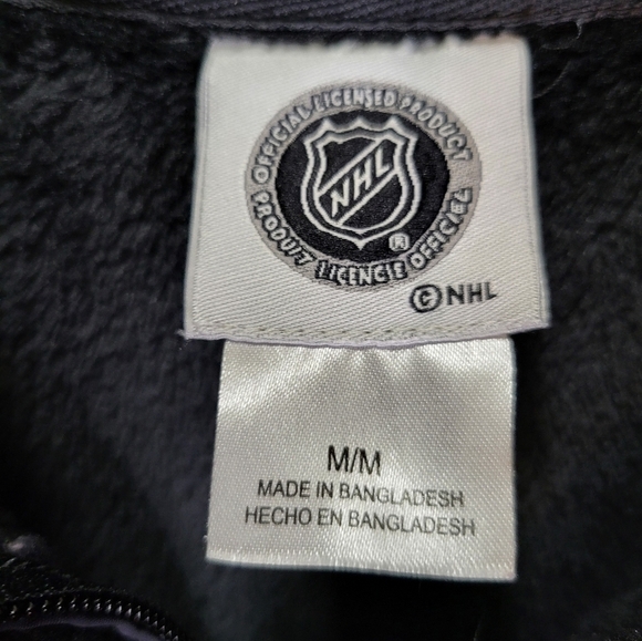 NHL Blackhawks Med fleece 1/4 zip pullover black Hockey - Picture 3 of 16